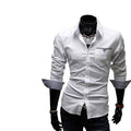 Camisa Social Masculina Manga Longa Slim Fit Nacional