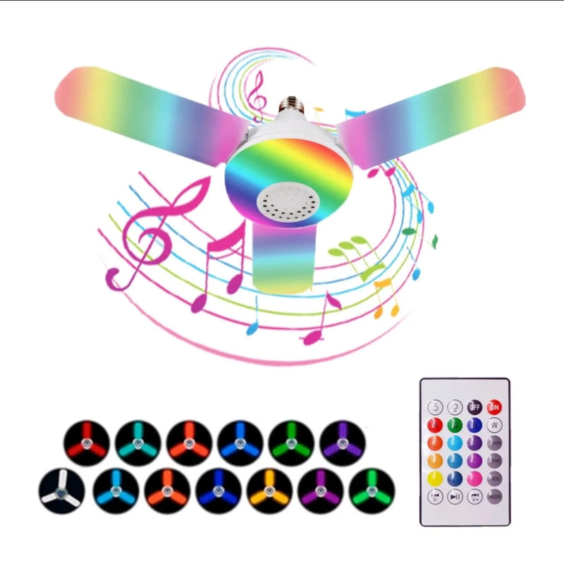 Lâmpada Led (RGB) Musical c/ Bluetooth  - Pacheco Express - Últimas Unidades 🔥