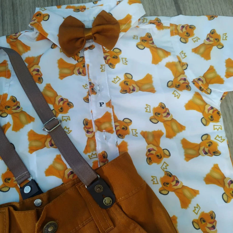 Roupa do REI LEÃO Simba conjunto infantil