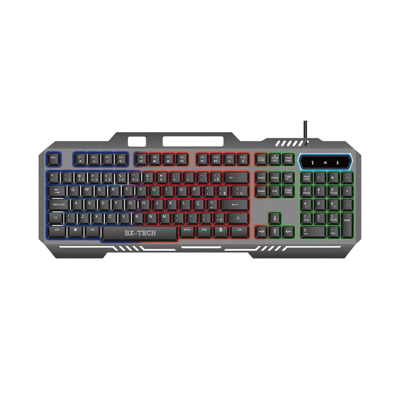 Teclado Gamer Semi Mecanico Bx Tech Bx1979 Com Fio Teclado - Pacheco Express - Últimas Unidades 🔥