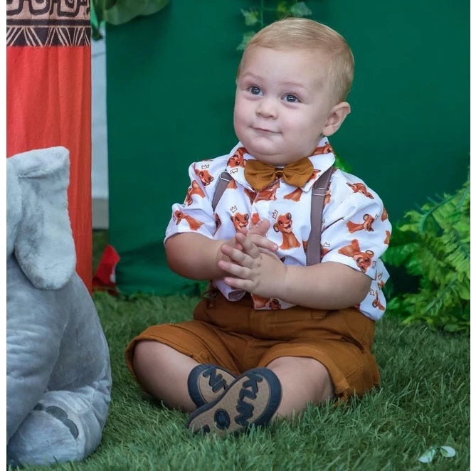 Roupa do REI LEÃO Simba conjunto infantil