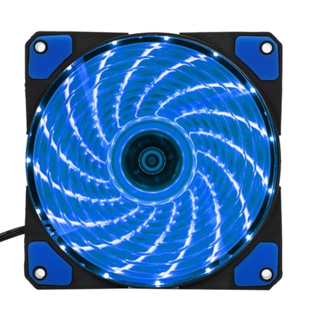 Cooler Fan Com Led Colorido Ventilação PC 1200RPM 12x12Cm