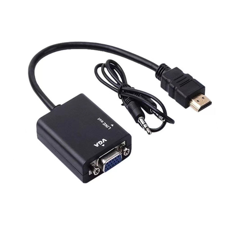 Cabo Adaptador Conversor Hdmi Para Vga Com Saída P2 De Áudio