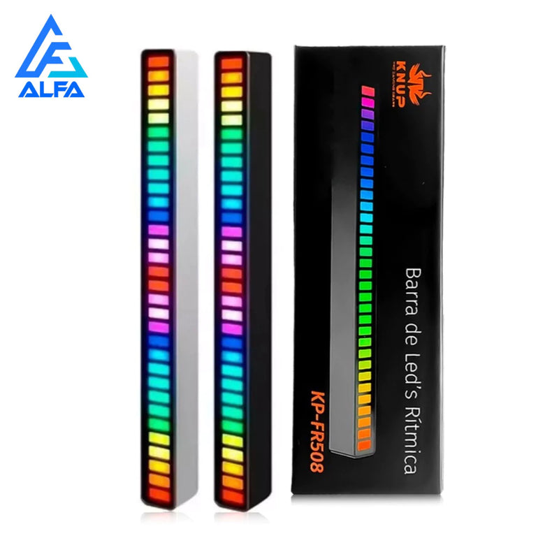 Barra de Led Rítmica RGB Sensor de Som Gamer Decorativo USB - Pacheco Express - Últimas Unidades 🔥