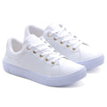 Tênis Feminino Star Sapatênis Casual Branco Confortável Leve