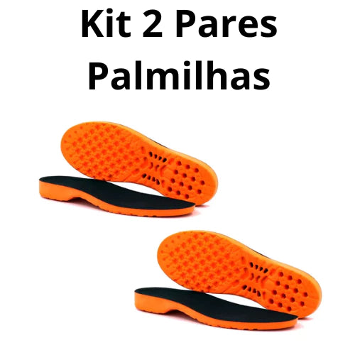 Kit 2x Pares Palmilha Gel Ortopédica Macia Confortável Anatômica Confort Silicone Anti-impacto