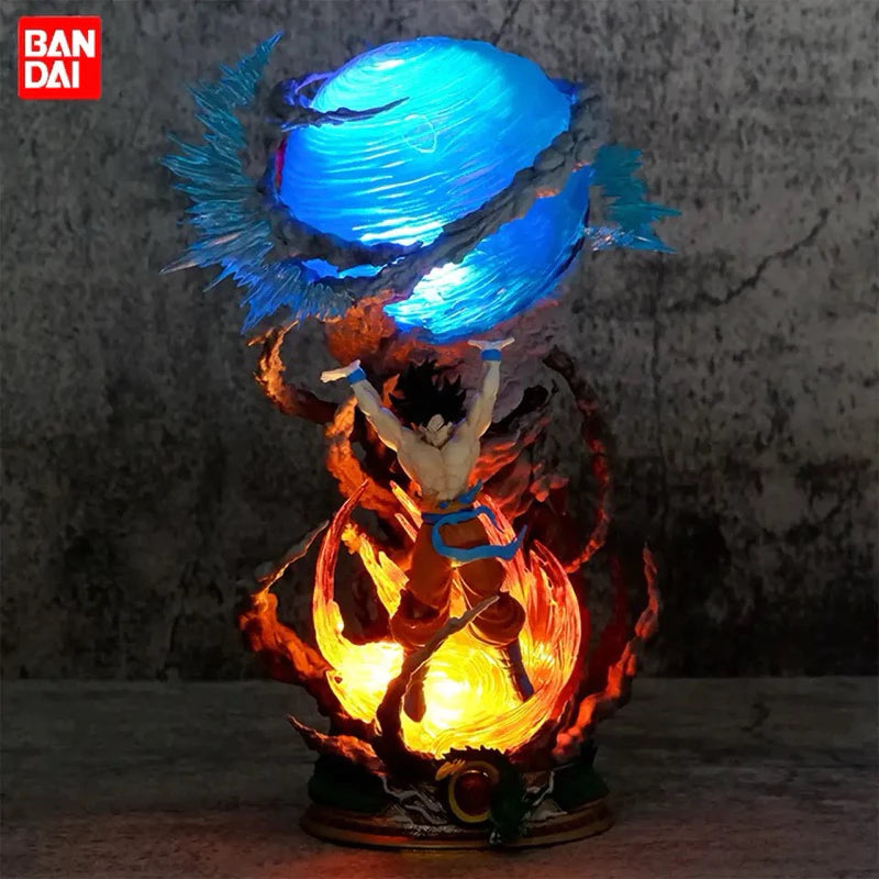 Estátua Dragon Ball Z Led Original Genki Dama Goku