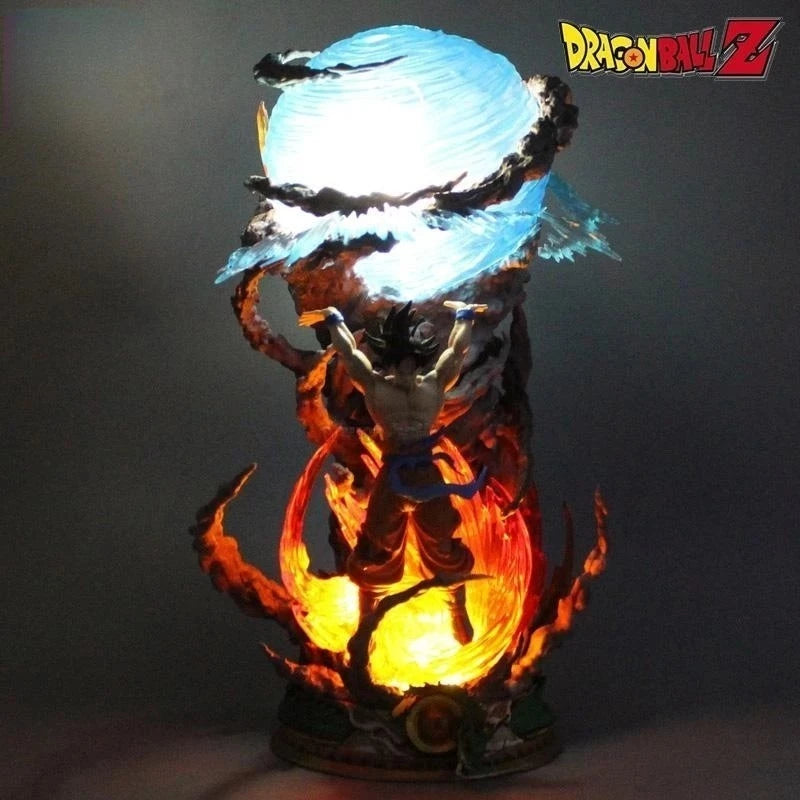 Estátua Dragon Ball Z Led Original Genki Dama Goku