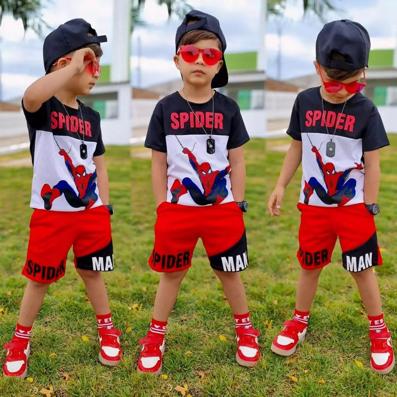 Conjunto Infantil de Menino Bermuda e Camisa Masculina Juvenil Dryfit Lançamento