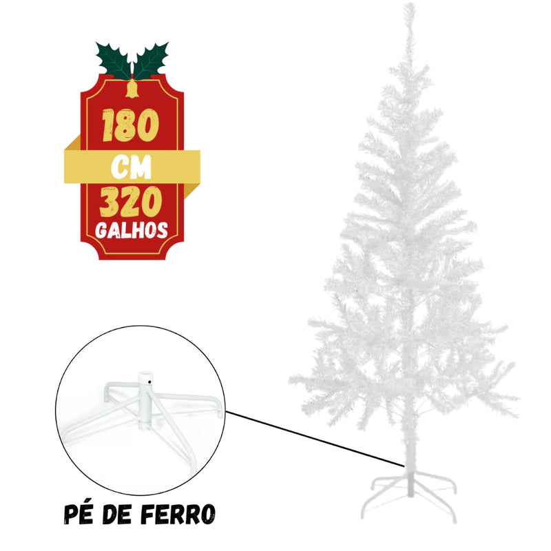 Arvore Natal Grande 180 cm 320 Galhos