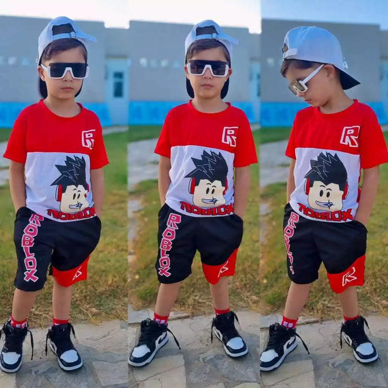 Conjunto Infantil de Menino Bermuda e Camisa Masculina Juvenil Dryfit Lançamento