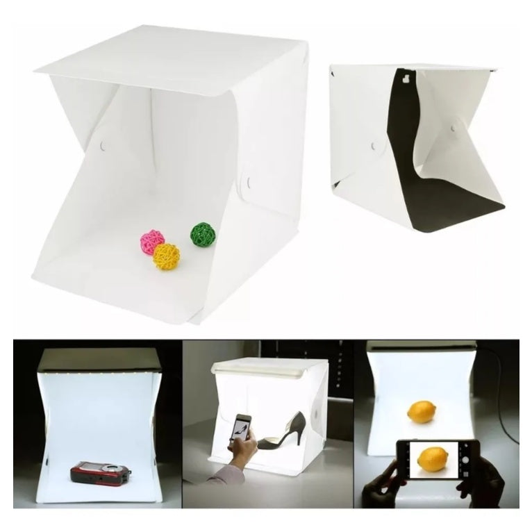 Mini Estudio Fotográfico Photo Studio Led 20 X 20 Usb Portatil Foto