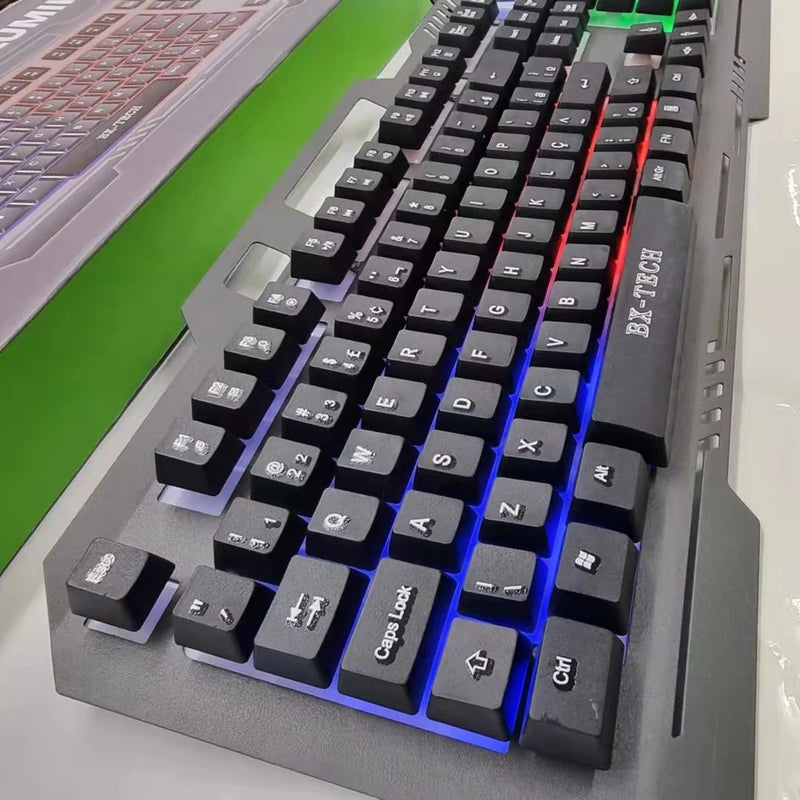 Teclado Gamer Semi Mecanico Bx Tech Bx1979 Com Fio Teclado - Pacheco Express - Últimas Unidades 🔥