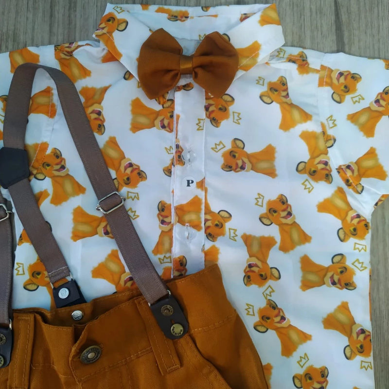 Roupa do REI LEÃO Simba conjunto infantil