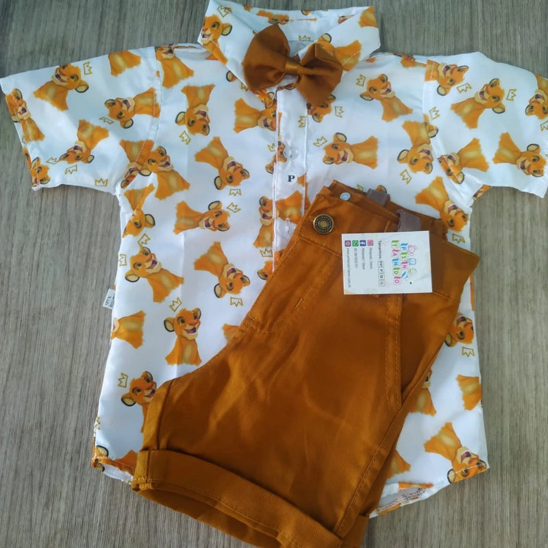 Roupa do REI LEÃO Simba conjunto infantil