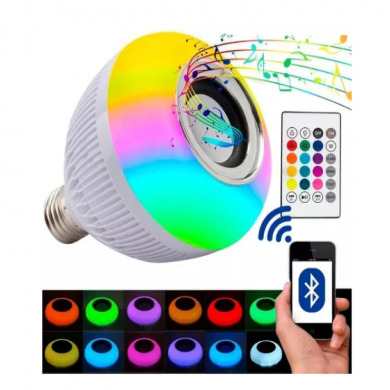 Lâmpada Musical em Led Rgb Bluetooth - Pacheco Express - Últimas Unidades 🔥