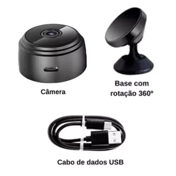 Mini Câmera Magnética HomeSafety Wifi FullHD Original  - Pacheco Express - Últimas Unidades 🔥