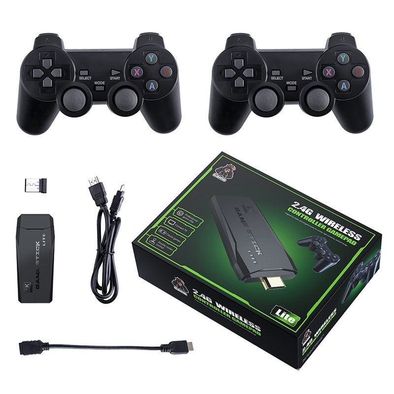 Vídeo Game Stick 4k Retrô 10.000 Jogos Original®+ 2 Controles de Brinde