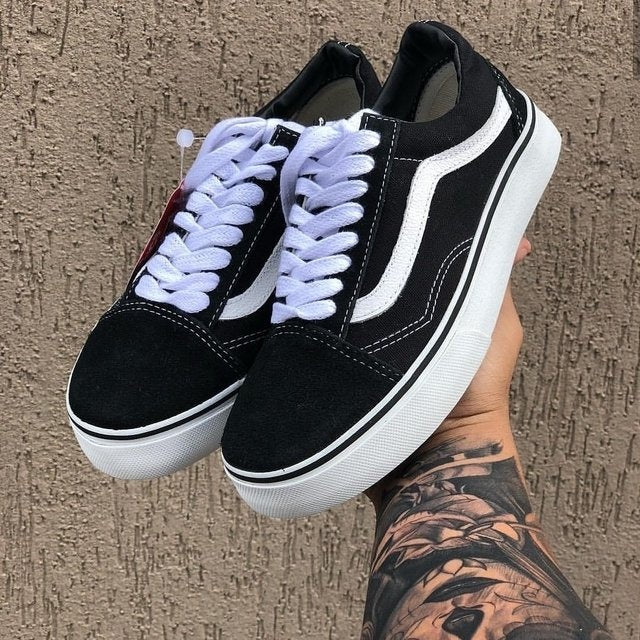 Tênis Vans Old Skool Cano Alto Médio Preto Masculino Feminino Unisex  - Pacheco Express - Últimas Unidades 🔥