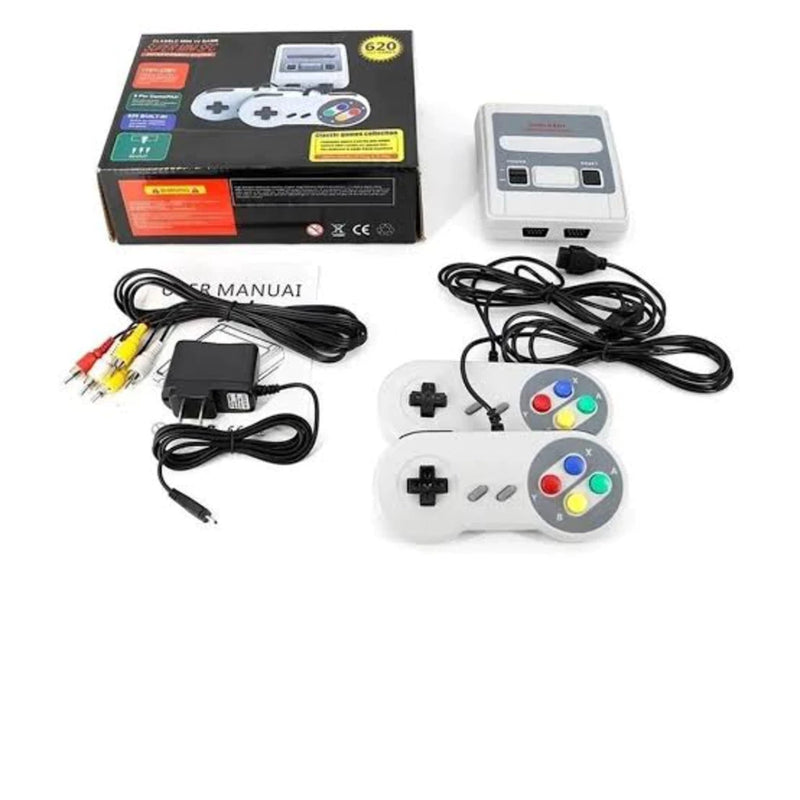 Nintendo Super Mini Com 2 Controles Com Fio