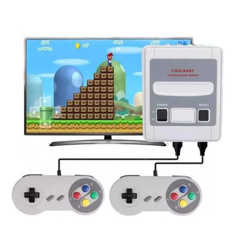 Nintendo Super Mini Com 2 Controles Com Fio