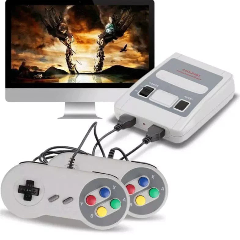 Nintendo Super Mini Com 2 Controles Com Fio