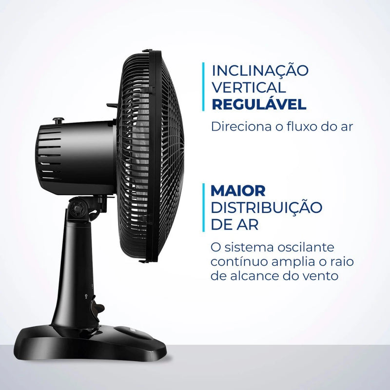 Ventilador de mesa 30 cm 6 pás com 3 velocidades - VSP-30-B 110V